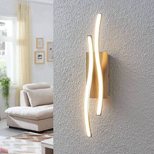LED-Wandlampe Safia in Wellenform günstig online kaufen