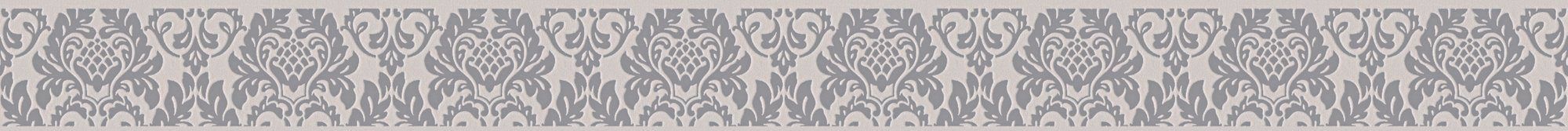 Bricoflor Barock Tapetenborte in Schwarz Weiß Selbstklebende Tapetenbordüre günstig online kaufen