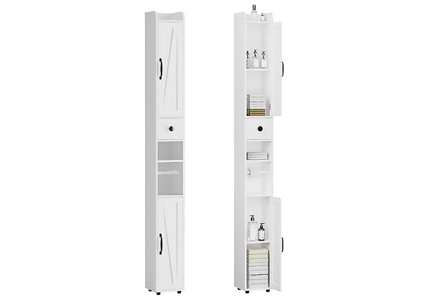 FiveWillowise Hochschrank Badezimmerschrank Schmal, Badschrank mit Türen un günstig online kaufen