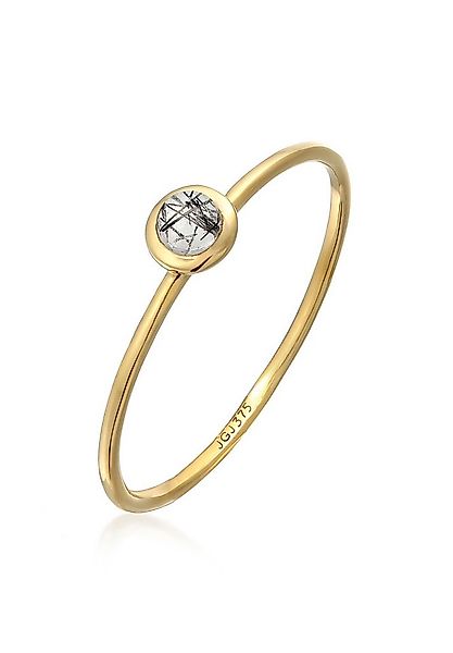 Elli Premium Fingerring Solitär Mondstein Edelstein 375 Gelbgold günstig online kaufen