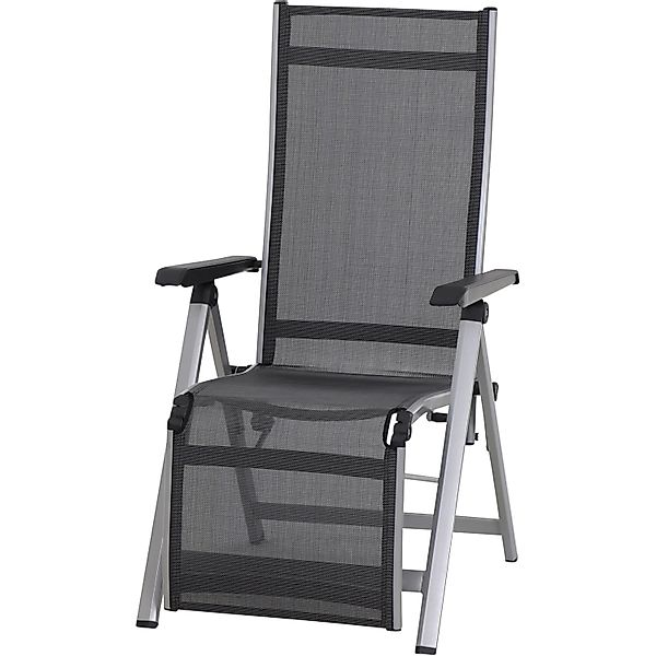 Siena Garden Relaxsessel Tesoro 72 cm x 60,5 cm x 111 cm Silber günstig online kaufen
