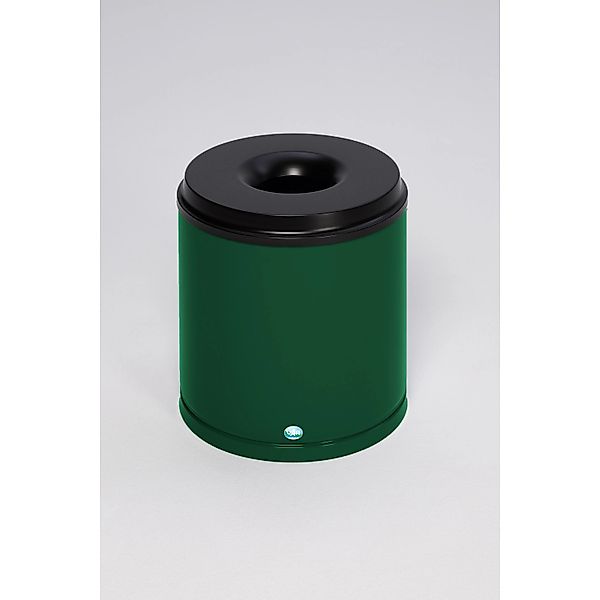 PROREGAL Selbstlöschender Papierkorb 30 Liter HxBxT 40 x 37 x 37 cm Verzink günstig online kaufen
