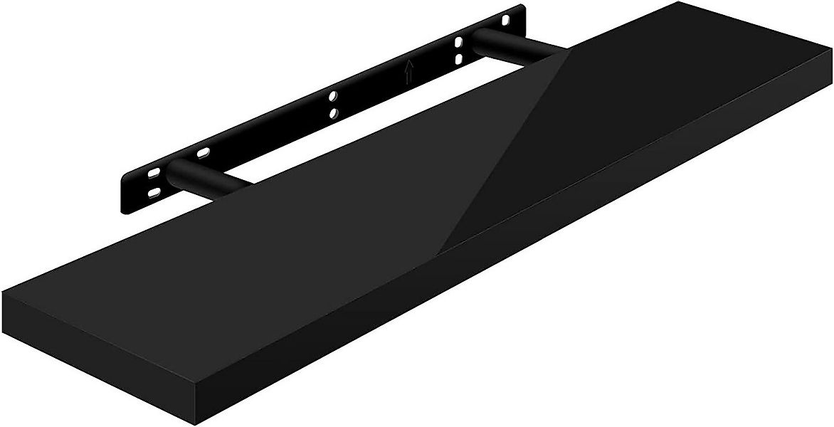 Woltu Wandregal, 1-tlg., Volato freischwebend Schweberegal Holz Board Schwa günstig online kaufen