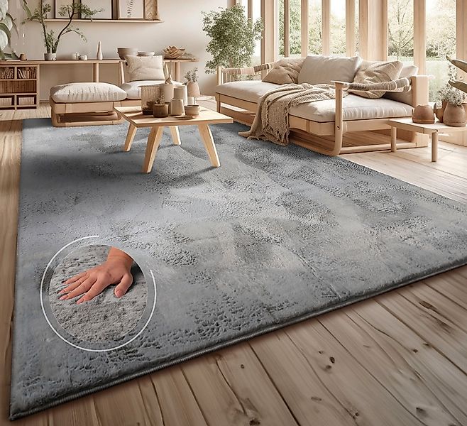 my home Fellteppich "Lottano" rechteckig 11 mm Höhe Langflor, Kunstfell, Un günstig online kaufen