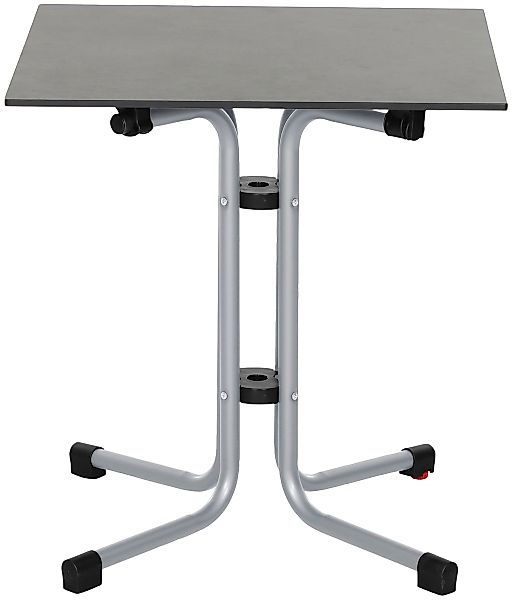 Siena Garden Klapptisch Sola Quadratisch Silber 65 cm x 65 cm günstig online kaufen