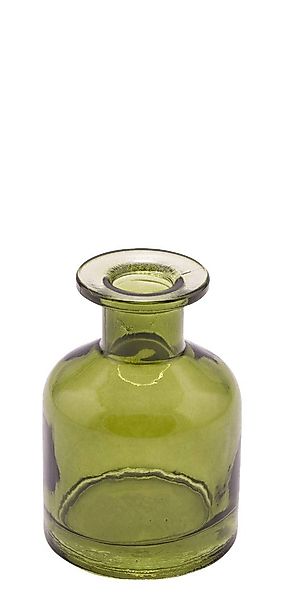 ZauberDeko Dekovase Vase Glasvase Grün Olive günstig online kaufen
