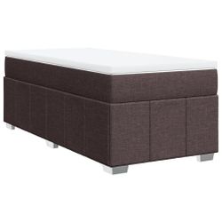 vidaXL Bett Boxspringbett mit Matratze Dunkelbraun günstig online kaufen