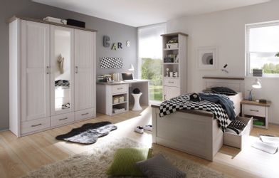 möbel-direkt.de Jugendzimmer-Set Jugendzimmer Luca in Pinie günstig online kaufen
