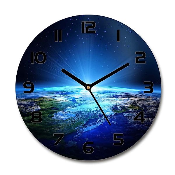 Tulup Wanduhr aus Glas 30fi cm günstig online kaufen