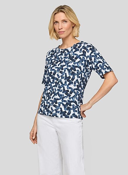 Rabe Rundhalsshirt mit Allover-Muster günstig online kaufen