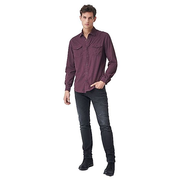 Salsa Jeans 123838-607 / Slim Fit Pocket Langarm Hemd XL Pink günstig online kaufen
