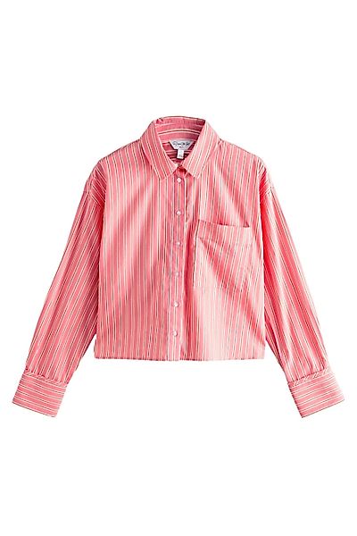 Next Langarmhemd Verkürztes Oversized Fit Langarmshirt günstig online kaufen