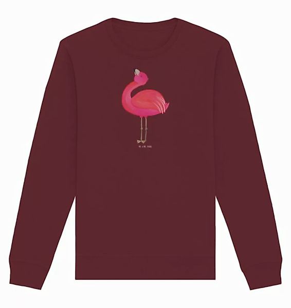 Mr. & Mrs. Panda Longpullover Größe XS Flamingo Stolz - Burgundy - Geschenk günstig online kaufen