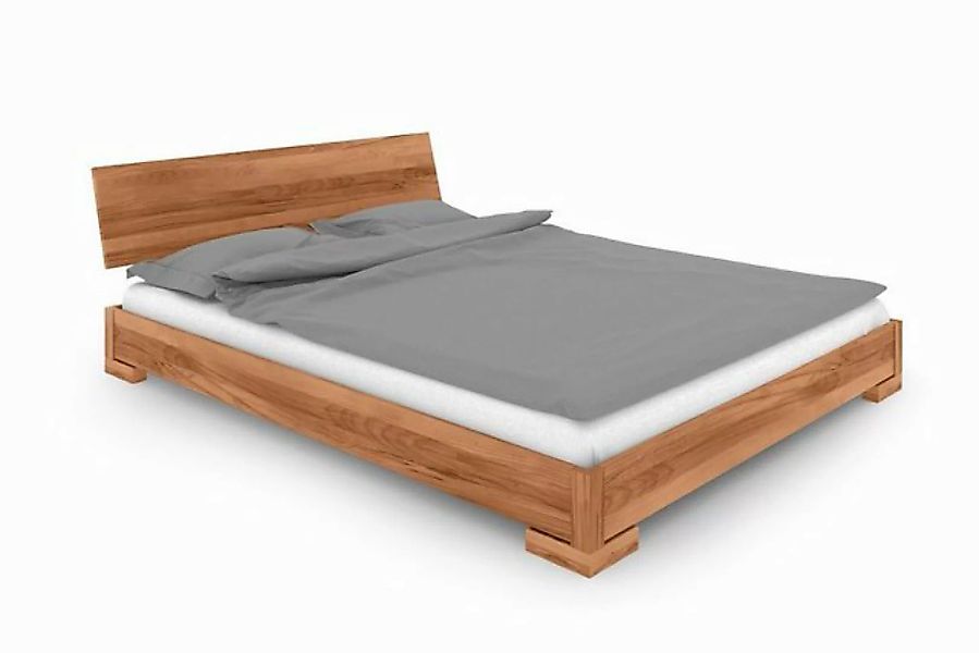 byoak Bett VENTO E-0 180 x 220 aus Massivholz, mit Holzkopfteil, Naturgeölt günstig online kaufen