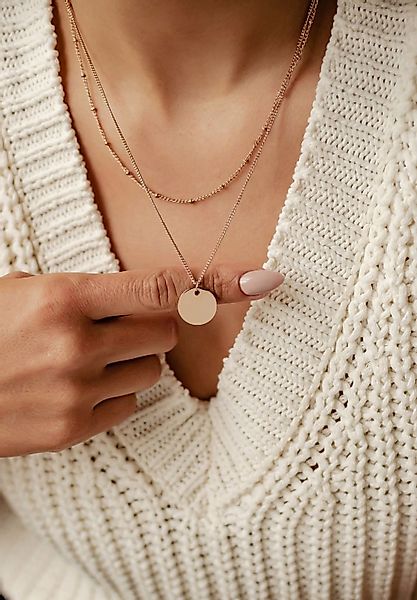 Hey Happiness Collier Layer Kette Kreis günstig online kaufen