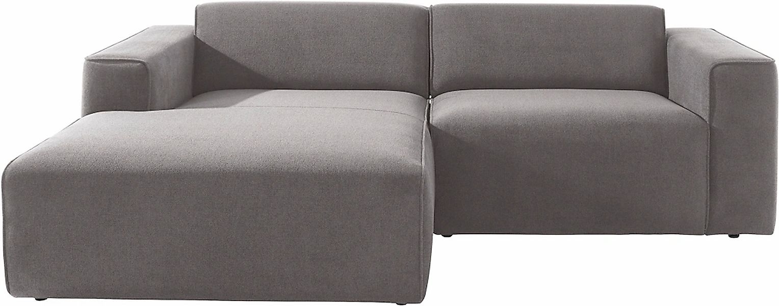andas Ecksofa "Noord", mit Kedernaht, Breite 234 cm, Cord, Struktur, Websto günstig online kaufen