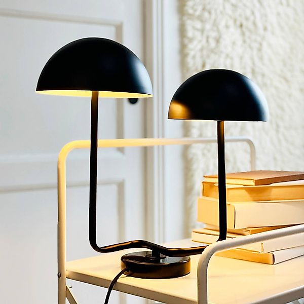 Dyberg Larsen Tischlampe Cluster, schwarz, Metall, 2-flg. günstig online kaufen