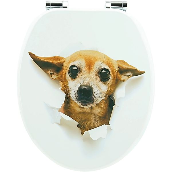 Sanfino WC Sitz Chihuahua Toilettendeckel mit Absenkautomatik aus Holz günstig online kaufen