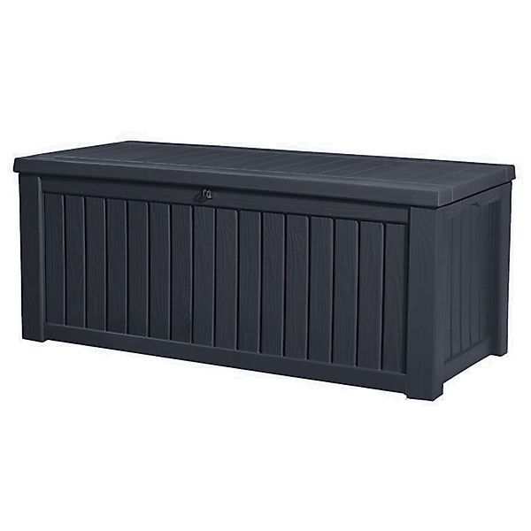 Keter Gartenbox Rockwood 570L Anthrazit naturgetreue günstig online kaufen