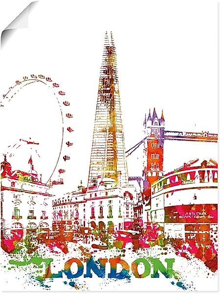 Artland Wandbild "London Grafik" London 1 Stk. tlg. als Alubild, Leinwandbi günstig online kaufen