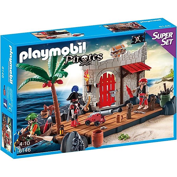 Playmobil® 6146 SuperSet Piratenfestung Konstruktions-Spielset günstig online kaufen