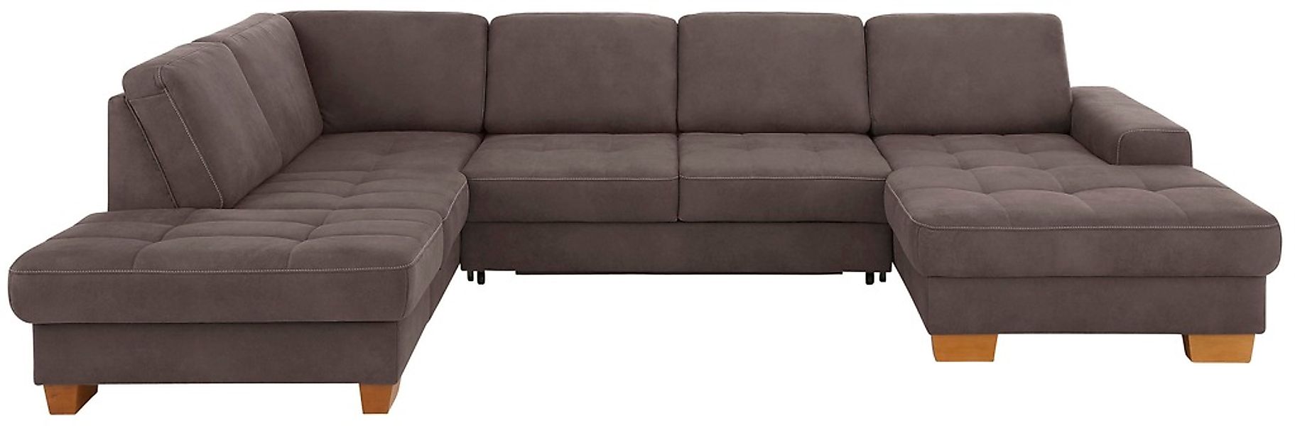 Home affaire Wohnlandschaft »Puccini U-Form« mit Federkern, Sitztiefenverst günstig online kaufen