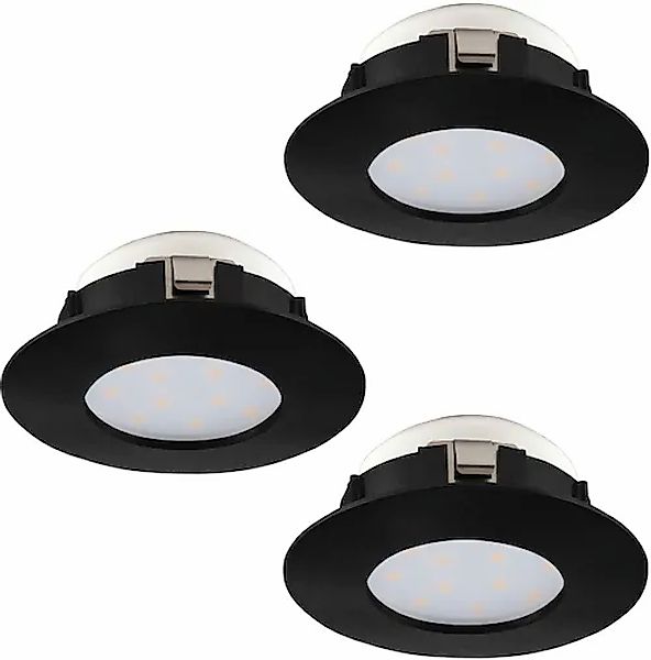 EGLO LED Einbaustrahler »PINEDA«, 3er Set, LED fest integriert, Ø 7,80 cm günstig online kaufen