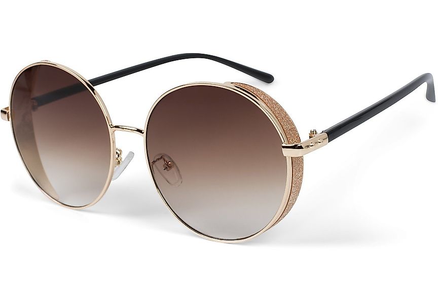 styleBREAKER Sonnenbrille Runde Sonnenbrille mit Glitzer günstig online kaufen