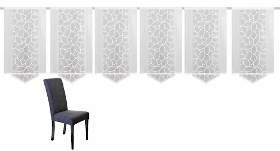 HOME WOHNIDEEN Schiebegardine »JENNA«, (6 St.), Schiebevorhang Jacquard Set günstig online kaufen