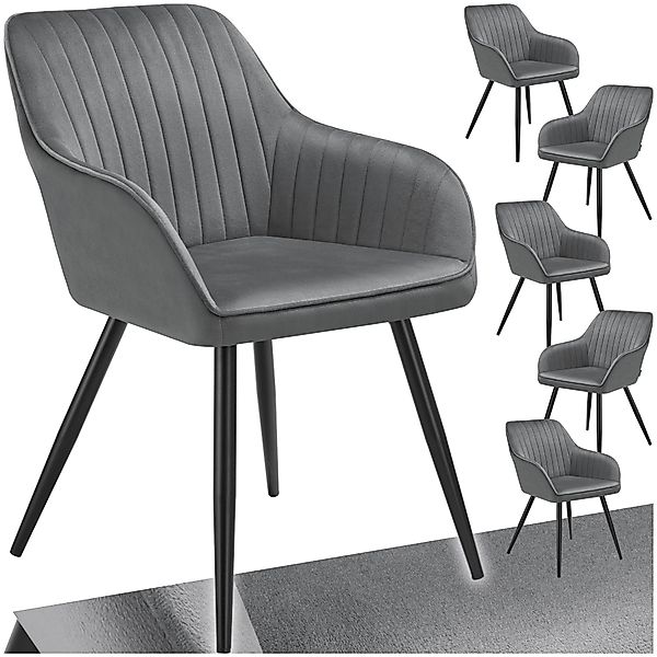 tectake Esszimmerstuhl Marilyn (6er Set, 6 günstig online kaufen