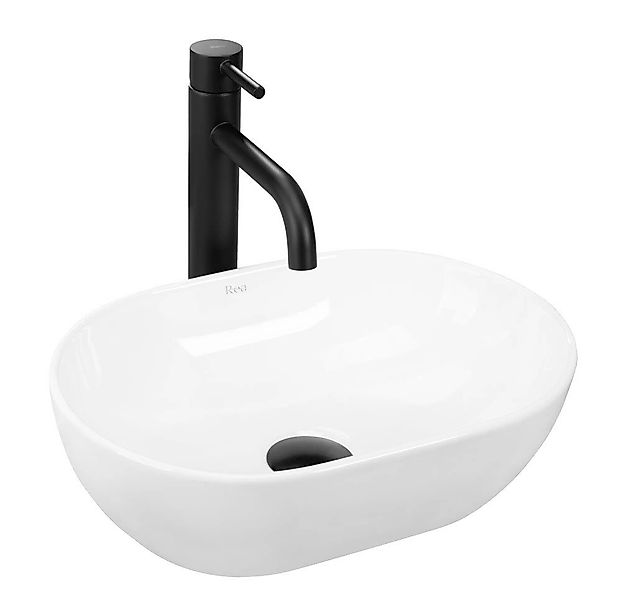 wohnwerk.idee Aufsatzwaschbecken Waschbecken Keramik Weiß Klein Gäste WC Gä günstig online kaufen