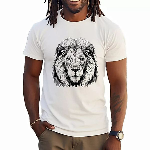 Banco T-Shirt Lion King of the Jungle 100% Baumwolle Sommer Summer Freizeit günstig online kaufen