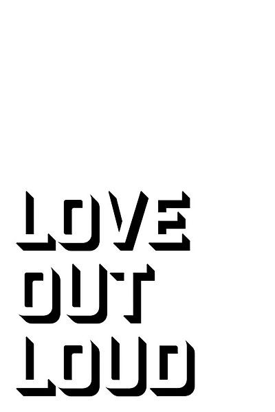 A.S. Création Leinwandbild "Love Out Loud - Wandbild Schwarz Weiß Keilrahme günstig online kaufen