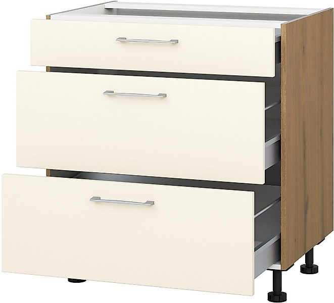 KOCHSTATION Auszugsunterschrank "KS-Trea U2AS80", mit drei Auszügen, Breite günstig online kaufen