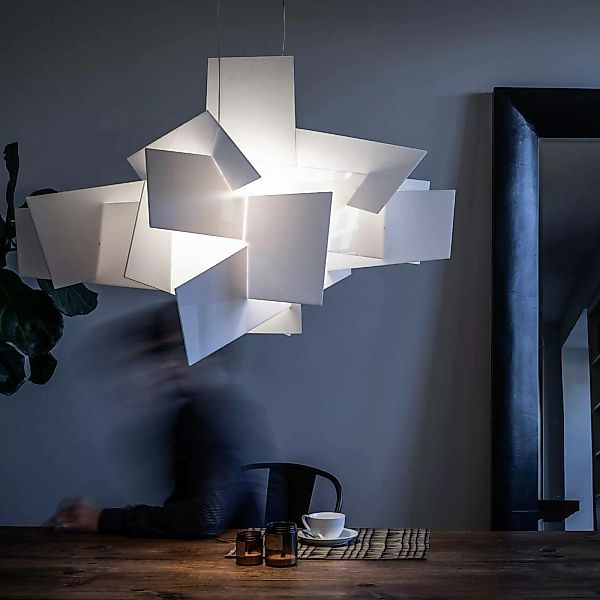 Foscarini Big Bang LED-Hängeleuchte, weiß, Ø 96cm günstig online kaufen