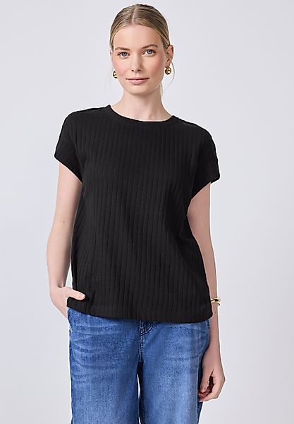 STREET ONE STUDIO T-Shirt, aus softem Materialmix günstig online kaufen