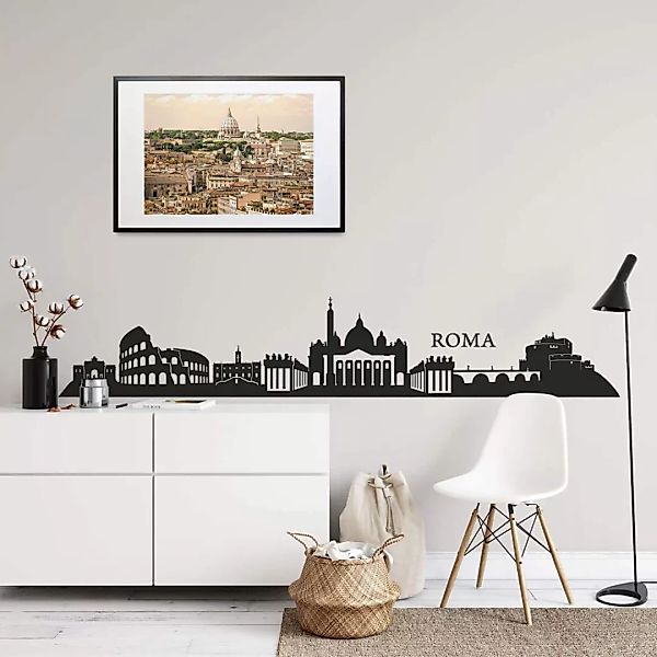 Wall-Art Wandtattoo »XXL Stadt Skyline Roma 120cm«, (1 St.) günstig online kaufen