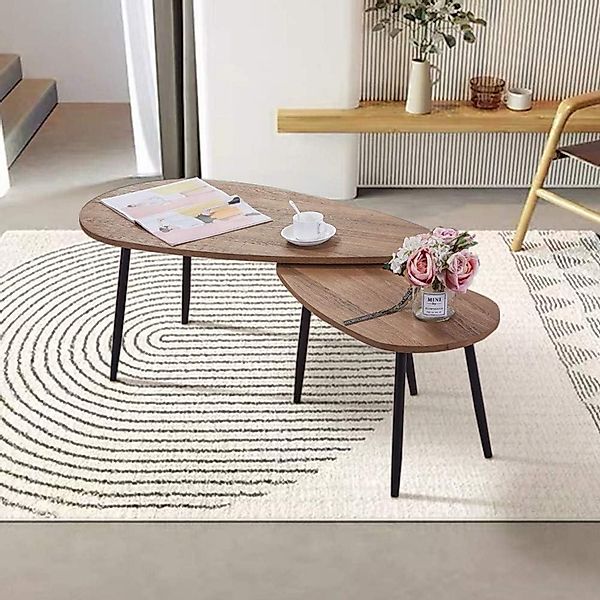 LuxusKollektion Couchtisch 2er Set Couchtisch Rund günstig online kaufen
