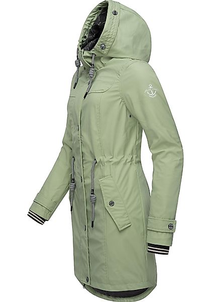 PEAK TIME Regenjacke "L60042" mit Kapuze stylisch taillierter Regenmantel f günstig online kaufen