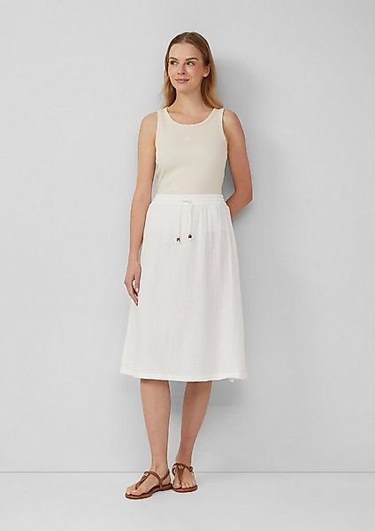s.Oliver Midirock Rock Strukturierter Musselinrock mit seitlichem Schlitz günstig online kaufen
