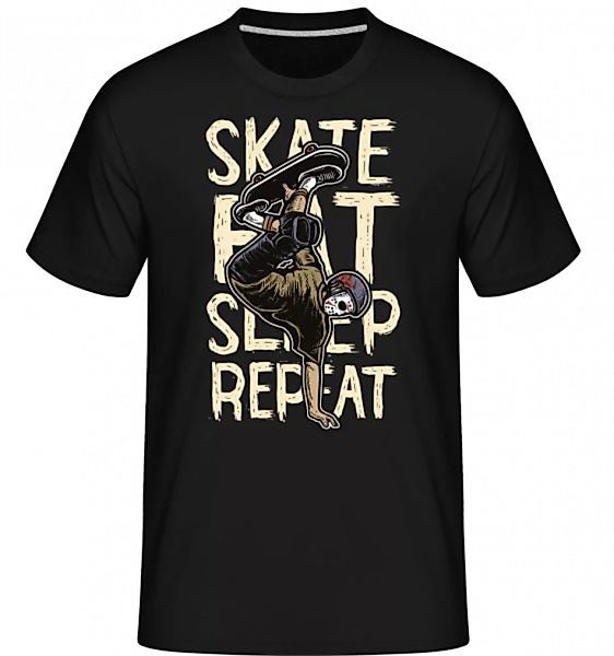 Skate Eat Sleep Repeat · Shirtinator Männer T-Shirt günstig online kaufen