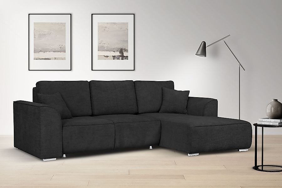 OTTO home Ecksofa "BEATRICE optionale Schlafsofa mit Bettkasten, B/T/H: 265 günstig online kaufen
