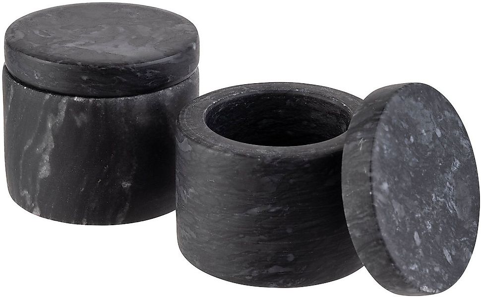 APS Gewürzbehälter Marmordosen für Gewürze, 2er-Set, Ø 6 cm, Höhe 5 cm, 40m günstig online kaufen