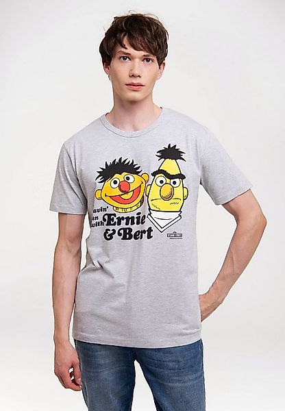 LOGOSHIRT T-Shirt Ernie & Bert - Havin`Fun mit Retro-Print günstig online kaufen