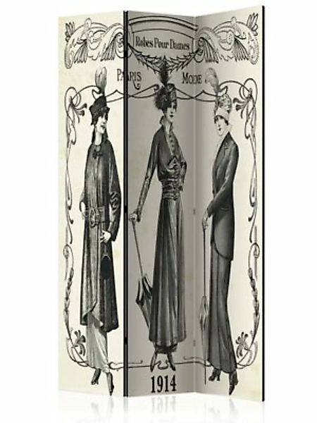 artgeist Paravent Dress 1914 [Room Dividers] beige/schwarz Gr. 135 x 172 günstig online kaufen