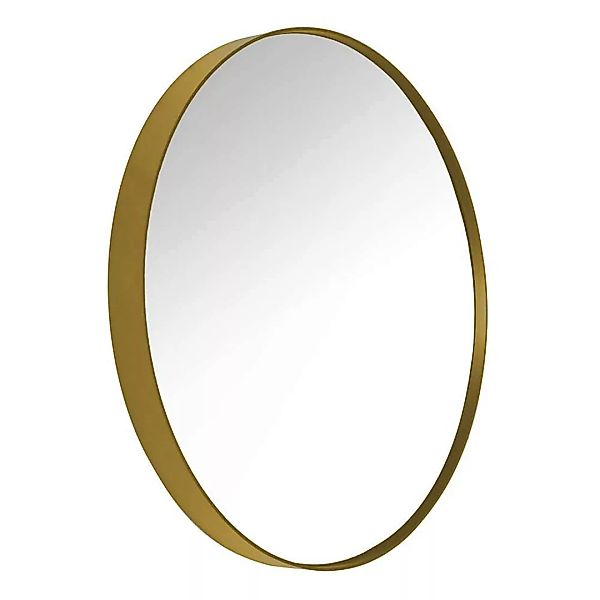 Garderoben Spiegel in Goldfarbebn Metall rund günstig online kaufen