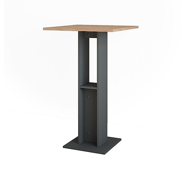 Vicco Bartisch Repose, Goldkraft Eiche/Anthrazit, 65 x 65 cm günstig online kaufen