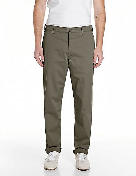 Replay Chinohose Adhann in regulärer Passform, krempelbar günstig online kaufen