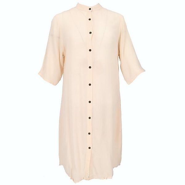 Guru-Shop Midikleid Boho Hemdkleid, lange Viskose Crepe Tunika -.. alternat günstig online kaufen