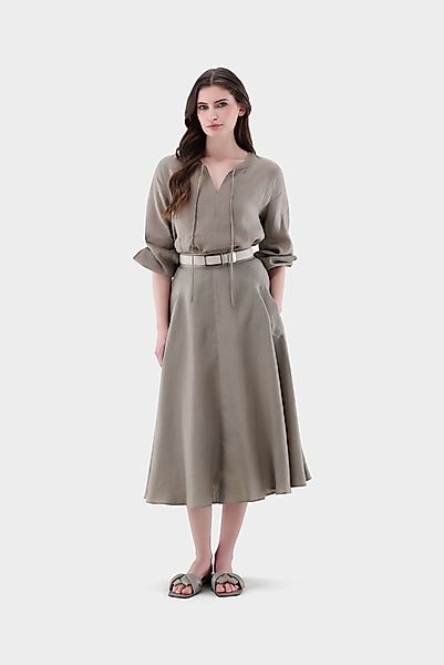 Tunika aus Leinen mit Bindeband günstig online kaufen